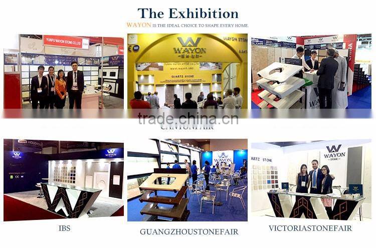 Quartz stone Carrara white Kitchen countertops