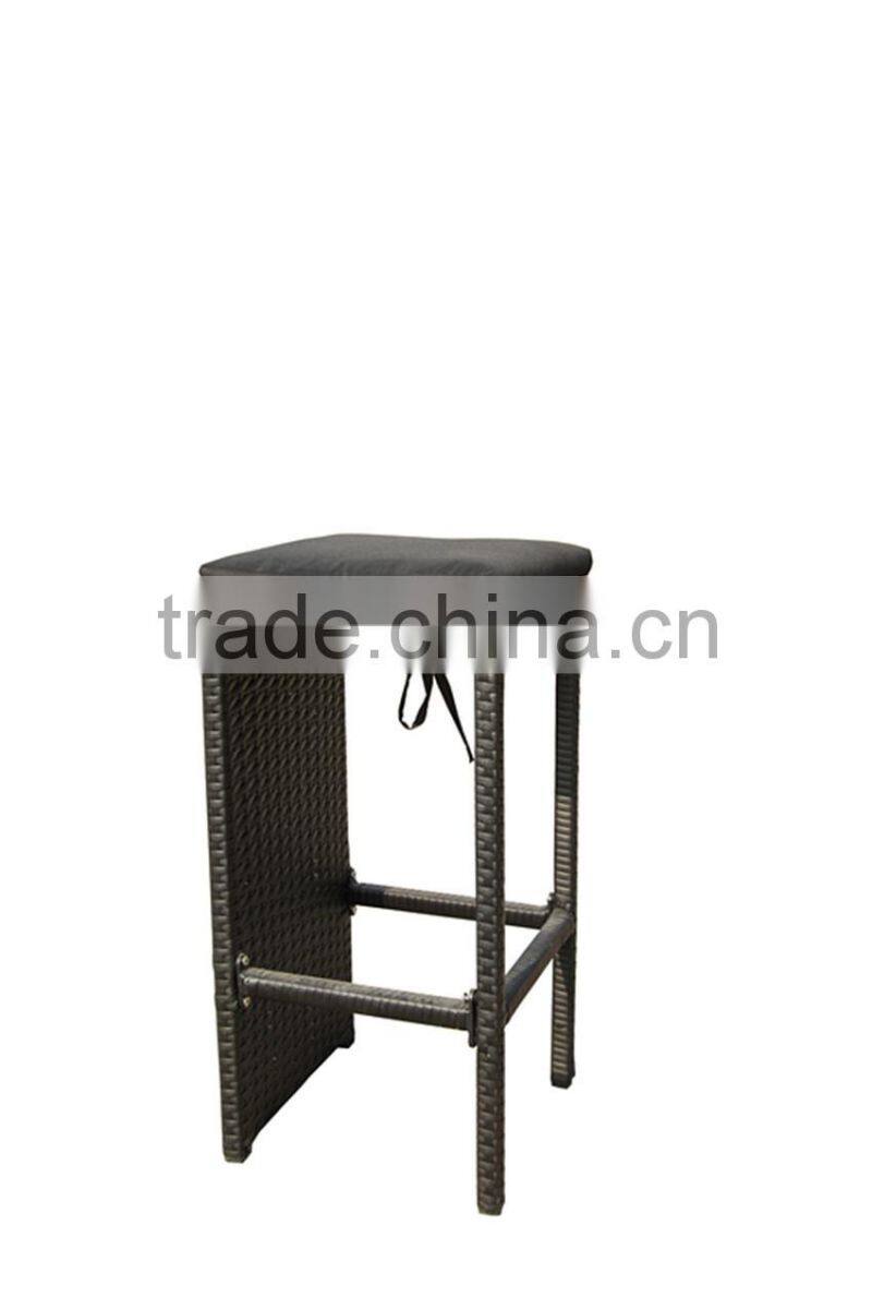 2015 ALUMINIUM RATTAN BAR SET HIGH CHAIR