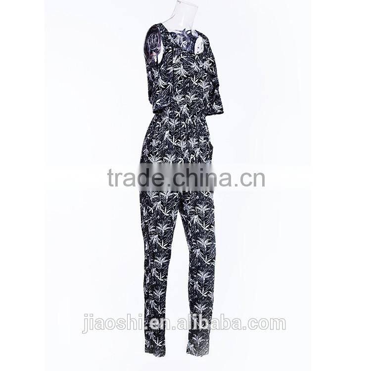 China manufacturer high quality long pants plus size sexy one piece women jumpsuit for sale