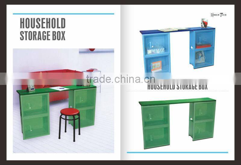 Multifunction Plastic Storage Office Desk