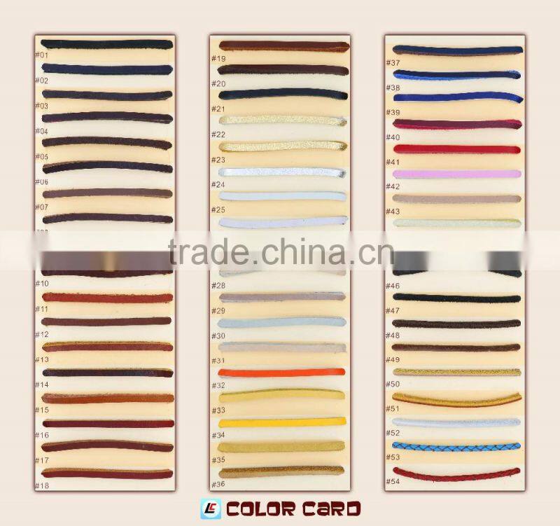 2mm round natural cowhide leather cord 100m