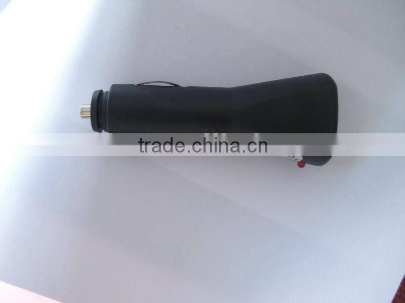 Best Selling Black USB Car Charger With Red LED Indicator