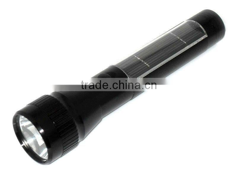10LED aluminum alloy flashlight solar LED flashlight