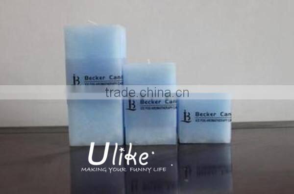rectangular shape candle decoration candle