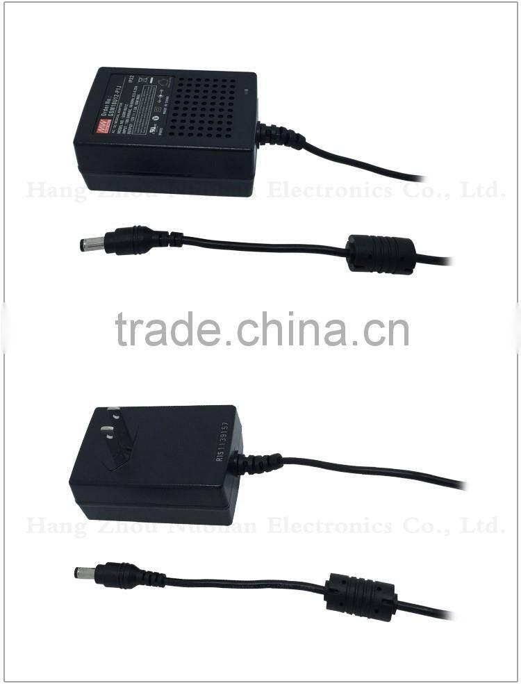 ul listed Meanwell 18W 12V dc ac/dc high reliability medical adaptor