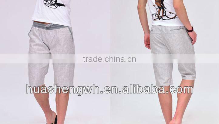 men's shorts,65% linen,35%cotton