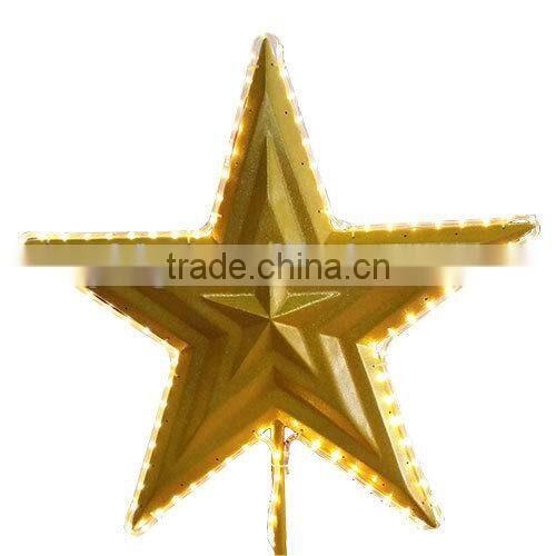 Fiberglass 80cm Tree Top Star Fiberglass Christmas Tree Topper