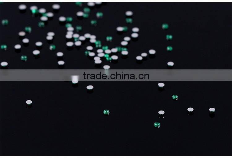 12 colors in 1box packing flat base resin nail rhinestone