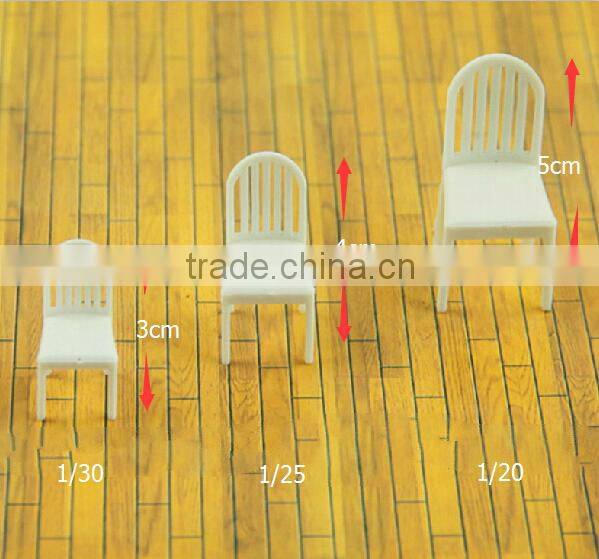 plastic scale model building chair for living room model