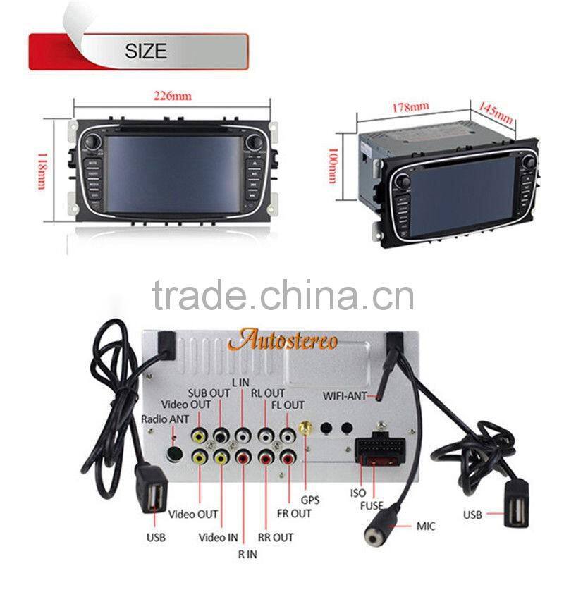 Android 4.4 Car GPS Navigation System auto Stereo For Ford 2007+