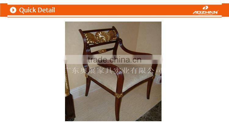 Solid Wood frame hotel Leisure dinning Sofa chair