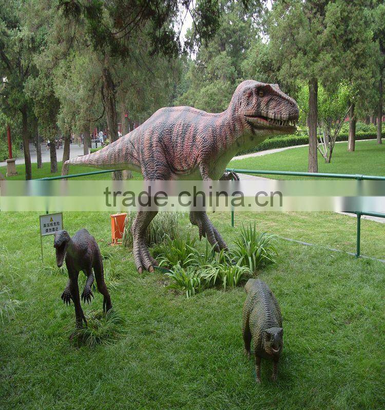 Amusement park robotic dinosaur model