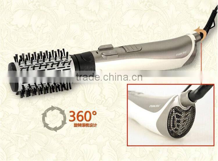 NIKAI newest professional hair brush hair dryer rotating hair styler