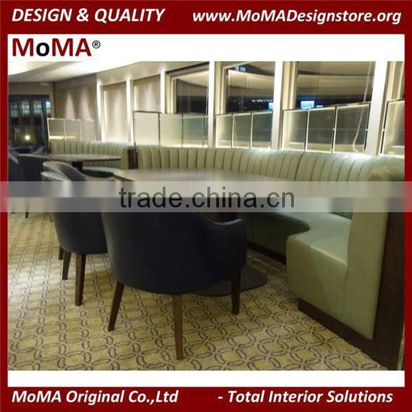Booth Seating For Restaurant/Restaurant Leather Sofa Dining Set