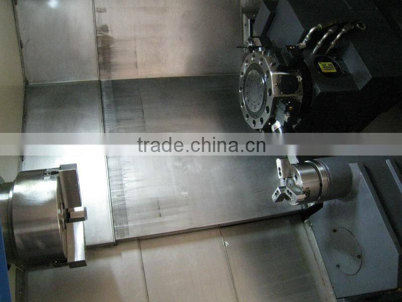 CNC350A twin spindle cnc lathe with live tooling