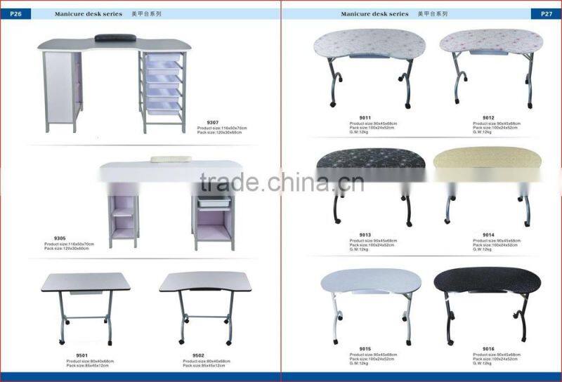 SPA NAIL MANICURE TABLE MARBLE TOP / WORKSTATION BEAUTY SALON EQUIPMENT