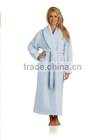 Wholesale plush microfiber bathrobe