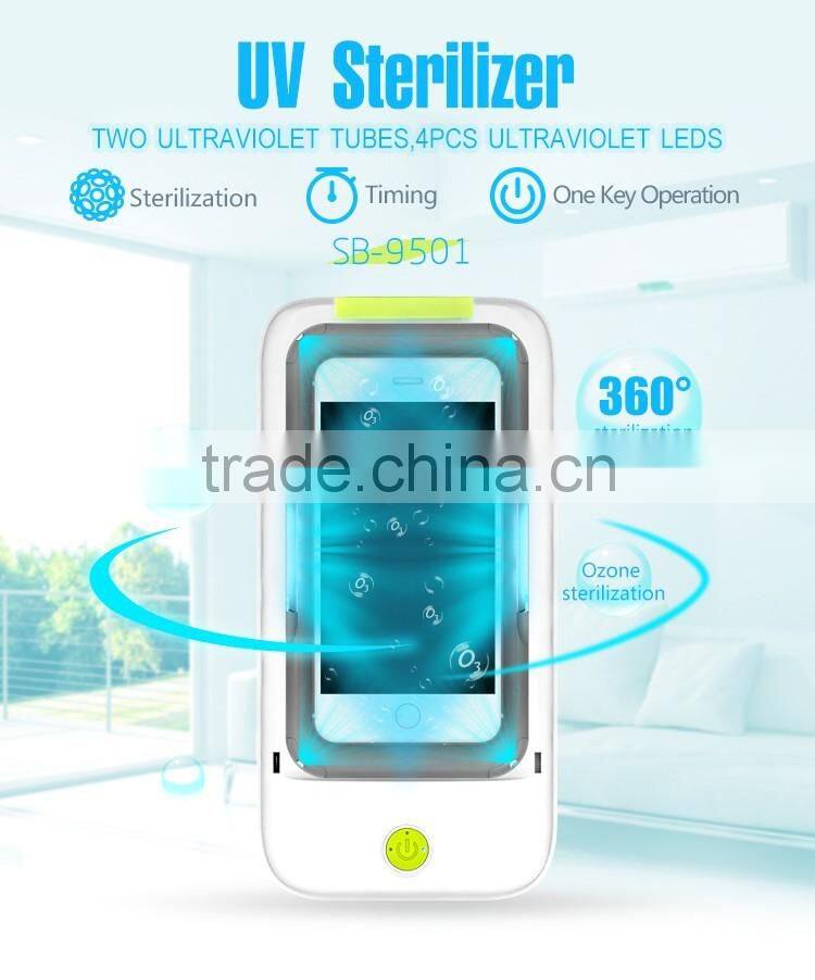 Excellent bactericidal uv phone sterilizer & cleaner for all mobile phones