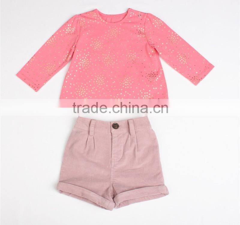 special design formal knit shirt trousers for girls