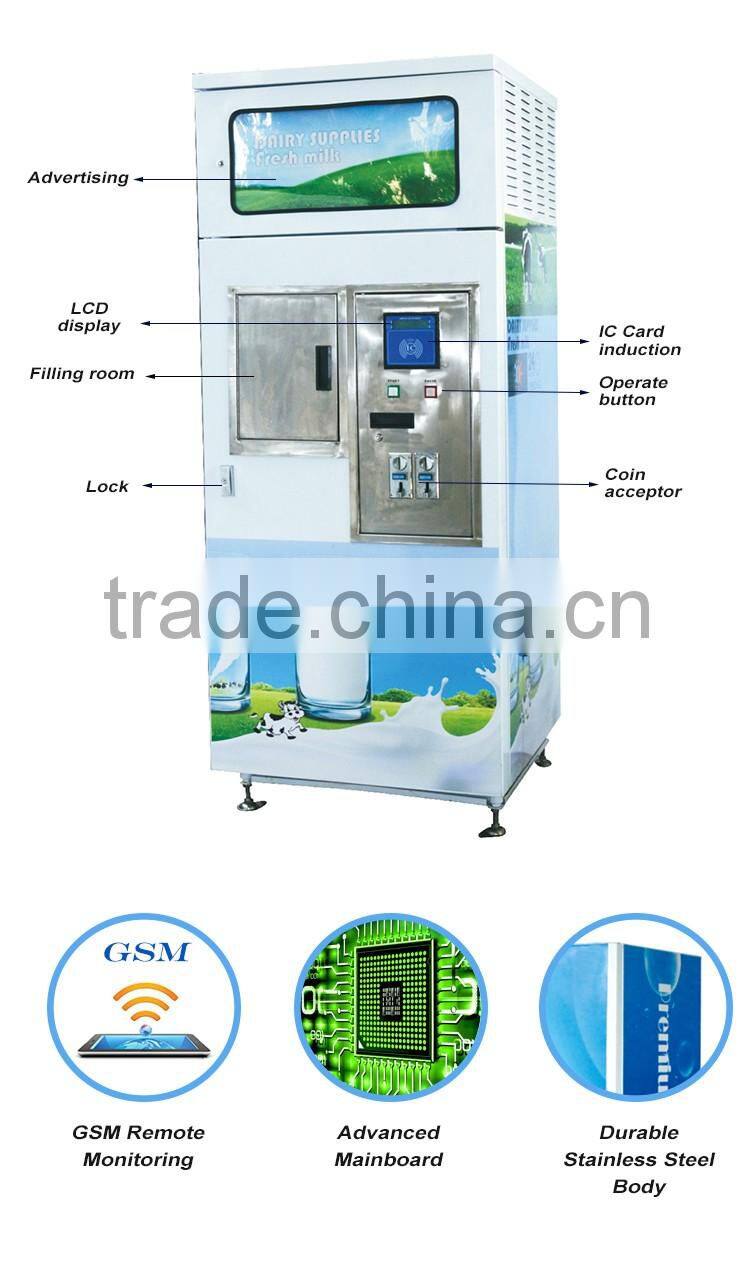 Coin operated Automatic Fresh Milk Vending Machine