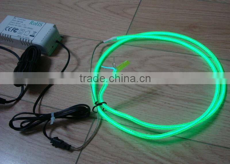 Super pull"Polar light 3"5.0mm el wire +Steel wire 0.55mmX2PCS +Nylon weaves the network