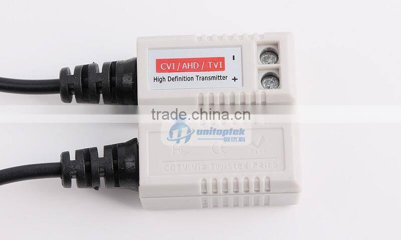 BNC TVI Video Balun Passive Transceivers UTP Balun BNC Cat5 Support HDCVI/AHD/TVI Camera