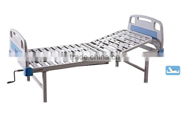 Cheap Popular ABS Bedhead 0ne Crank Manual Hospital Folding Bed