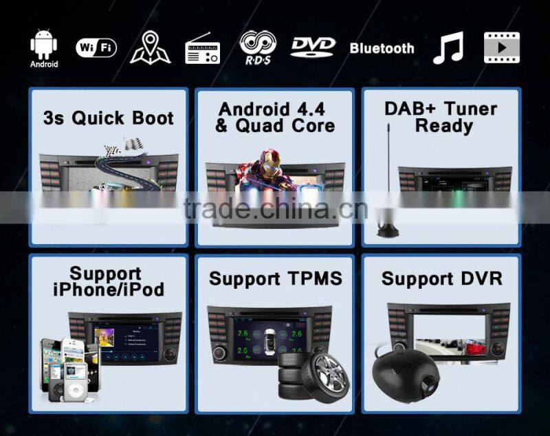 Ownice Quad core android 4.4 car video player For Benz CLS W219 2005-2006 support TV OBD wifi DAB mirror link canbus