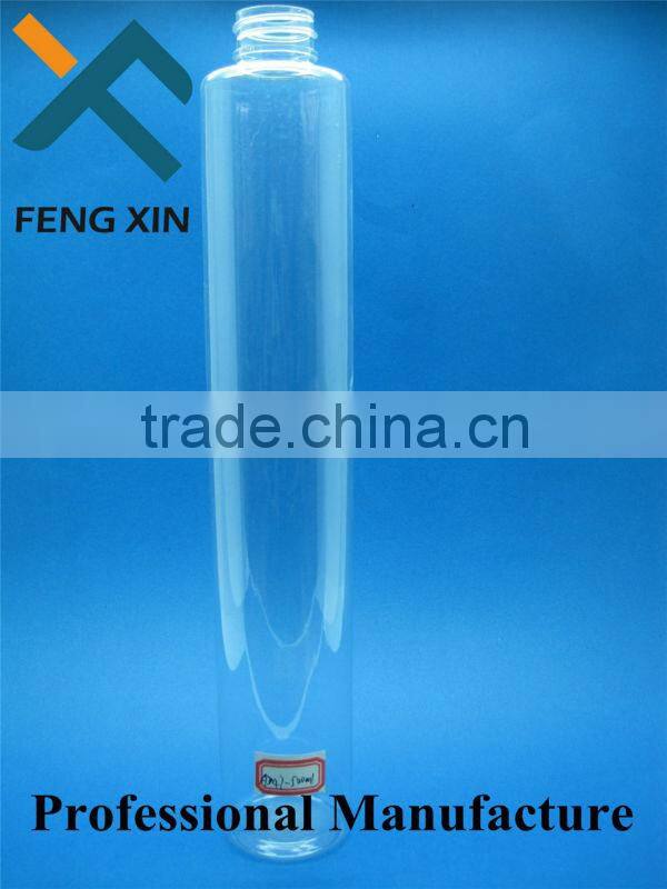 24/415 pet plastic round transparent bottle