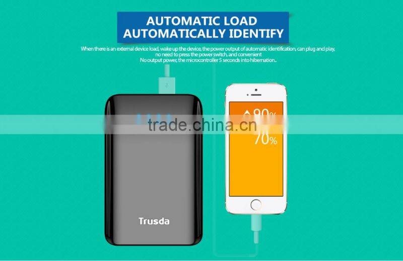 TRUSDA Hot selling Travel Gift High capacity Li-ion battery Power bank 15600mAh with 2 USB Ports mobile charger