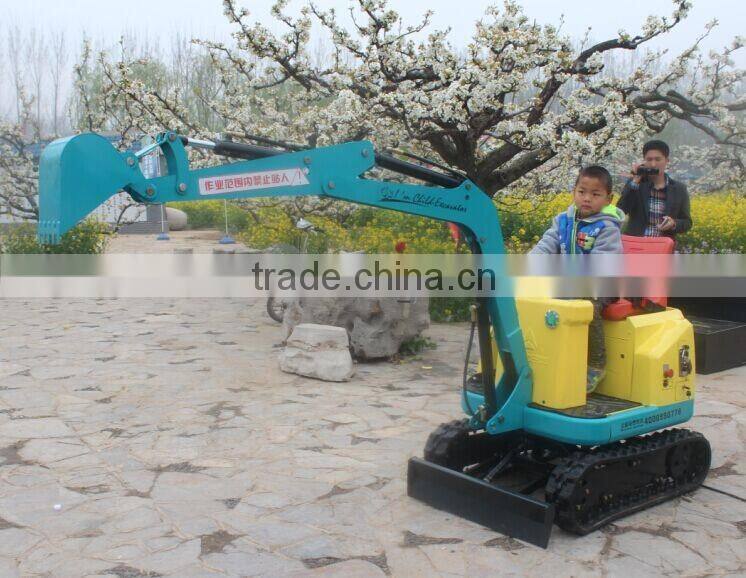 2015 popular children's amusement excavator, mini electric excavator for kids