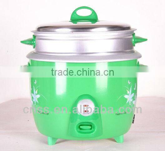 Kitchen ware household drum rice cooker with steaming basket food warmer