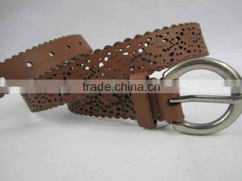 hot sell 2.5cm width new fashion pu leather lady belt