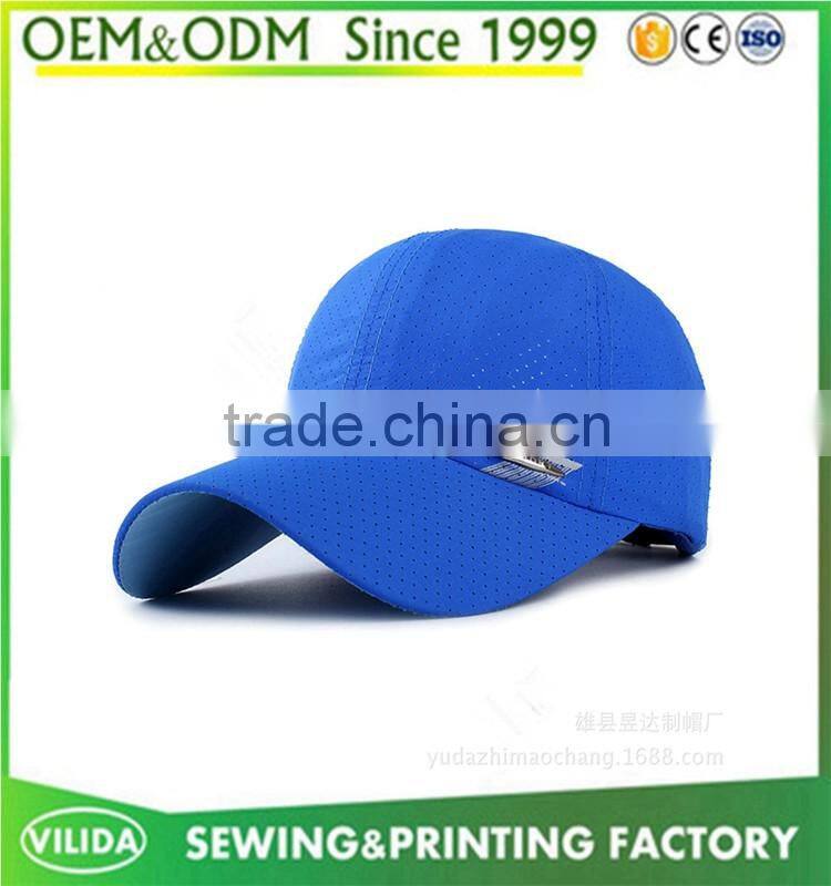 High Quality Suede Baseball Cap Custom 6 Plane Suede Breathable Baseball Cap