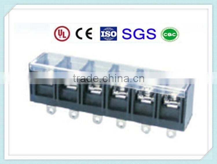 Barrier Wider Pin Terminal Block with Transparent Cover KDTE75 600V 40A 13mm Pitch
