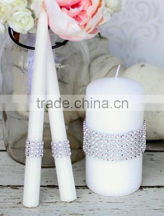 DIY Rhinestone Diamond Mesh Chair Sash Bands