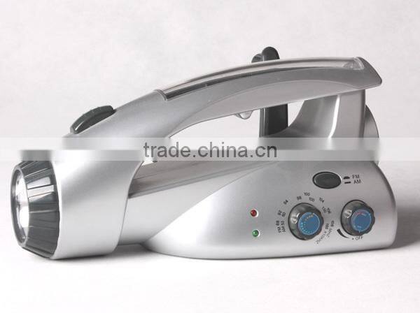 Hand Crank AM FM Radio Flashlight with Cellphone Charger(F-1713-T)