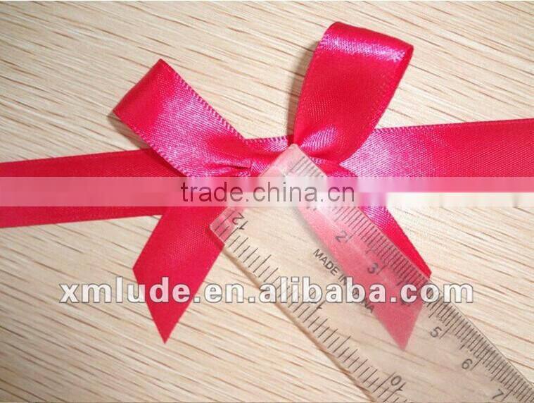 gold metallic ribbon bow with tie for decoration