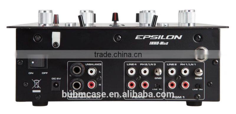 EPSILON INNO MIX 2 channel Digital Audio dj sound mixer at production cost