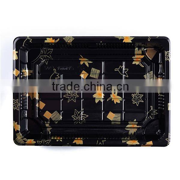 SM1-1105A Momiji disposable Japanese plastic printing food sushi box container tray
