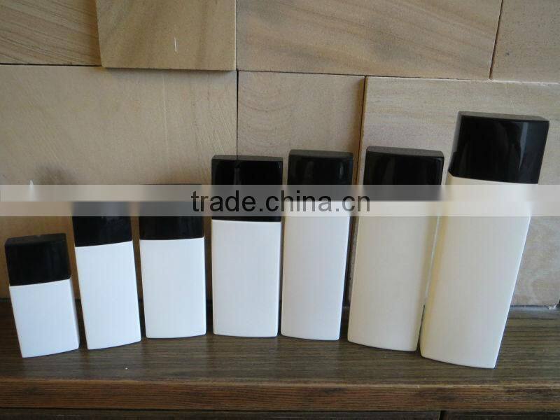 plastic cosmetic lotion bottle with screw top