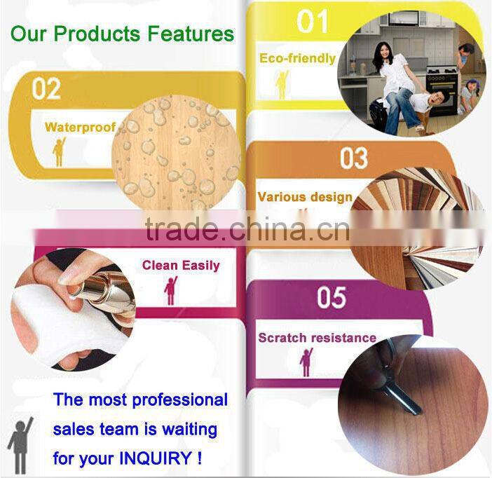 High quality 0.3mm 3D Structure PVC Wood Grain Decorative menbrane for Vacuum Membrane Press