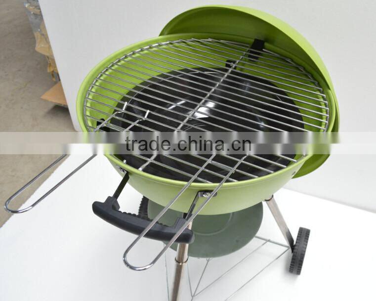 Apple shaped kettle tripod trolley bbq grill
