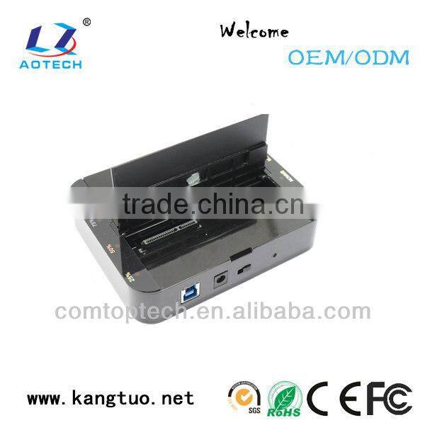 4TB capacity supported 2 bay SATA to usb3.0 hdd docking station