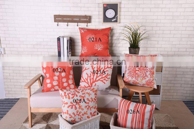 linen/cotton printed cushion cover custom printing handmade cushion cover
