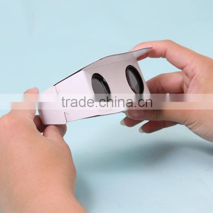 Promotional folding paper cardboard binoculars,educational paper mache toys