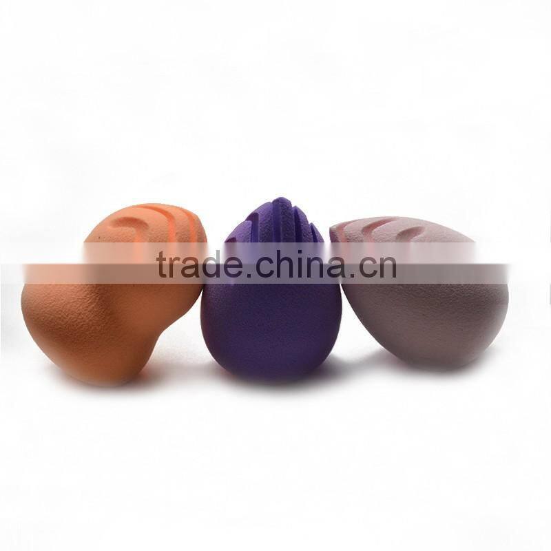 2016 Best Selling! Wholesale Non-Latex Angled Sponge Makeup Puff