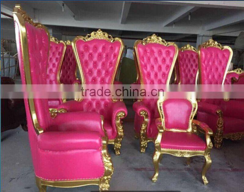 New 2016 pink salon chair, luxury throne spa pedicure chairs
