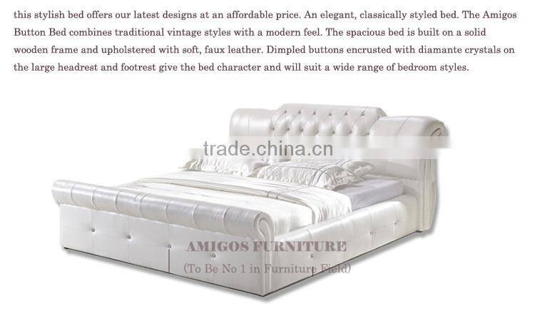 Furniture baroque bedroom bed wooden furniture design