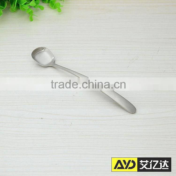 Quadrate Spoon! Aiyida mamanufacture stainless steel spoon